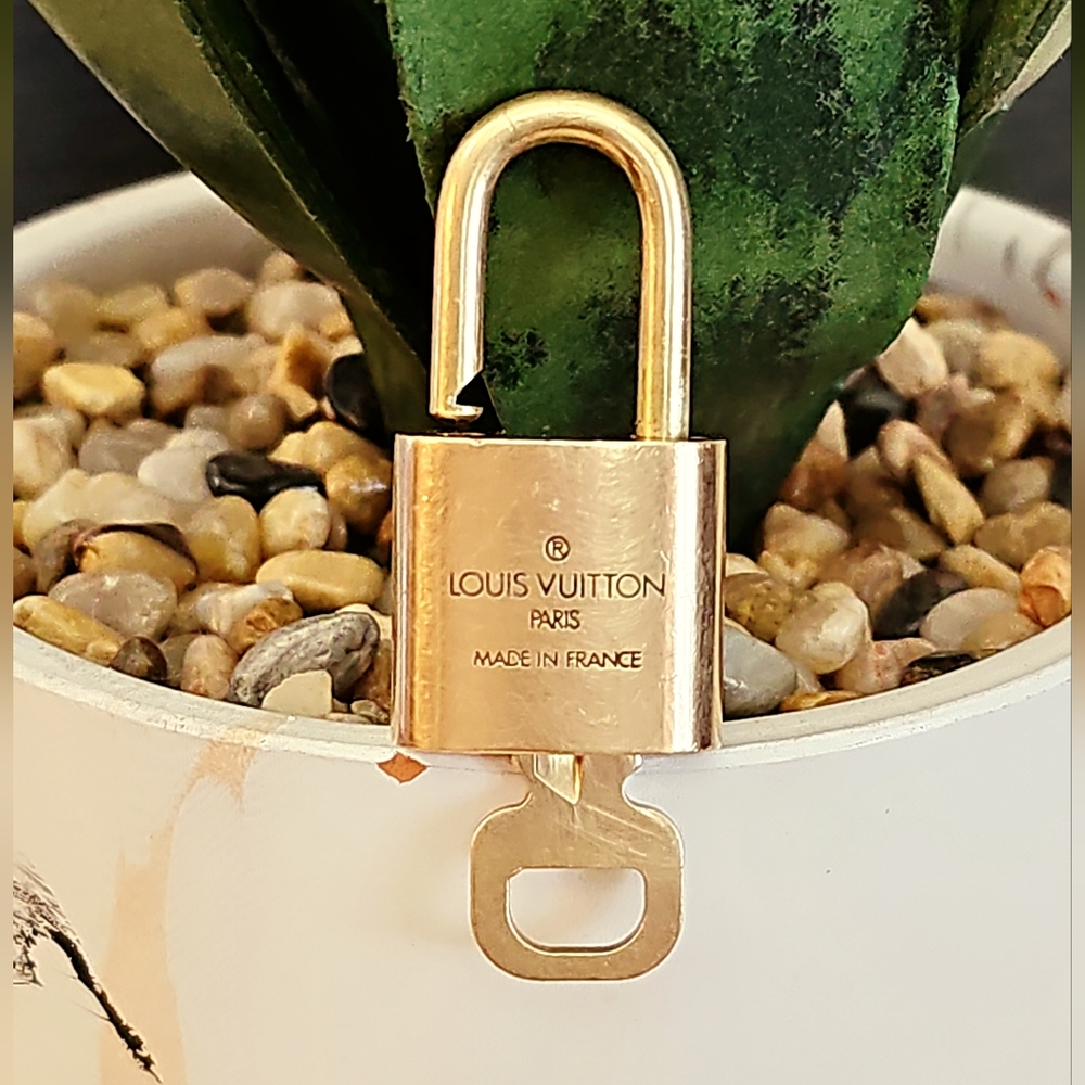 Authentic Gold Louis  Vuitton  Padlock with Key - Picture 5 of 8